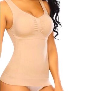 GUESS SHAPE WEAR TANK TOP WOMEN COLOR TAN SIZE XS/S